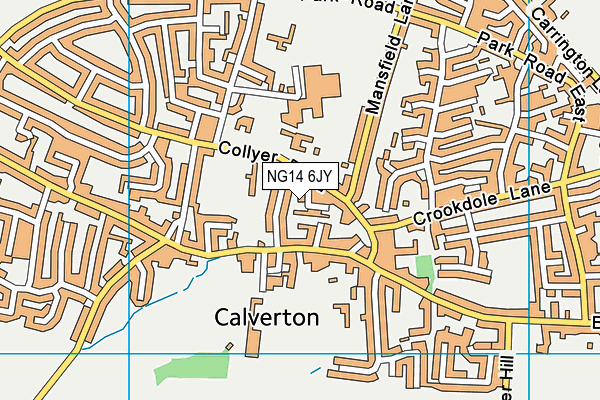 NG14 6JY map - OS VectorMap District (Ordnance Survey) NG14 6JY map - OS VectorMap District (Ordnance Survey)
