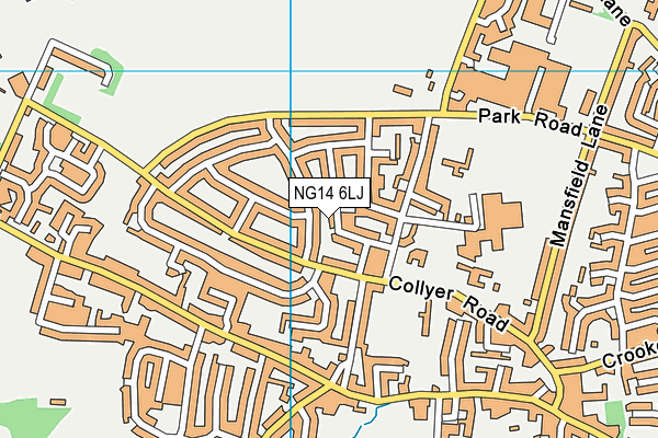 NG14 6LJ map - OS VectorMap District (Ordnance Survey) NG14 6LJ map - OS VectorMap District (Ordnance Survey)