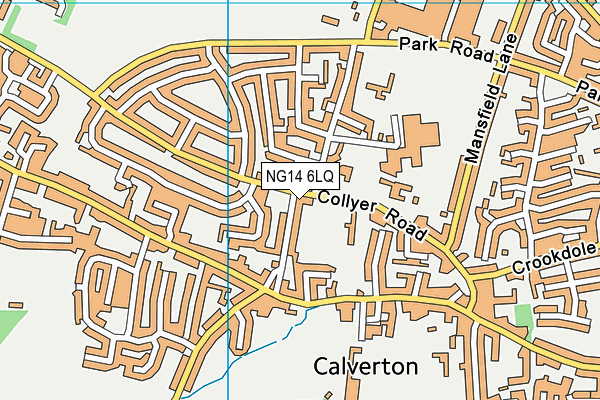 NG14 6LQ map - OS VectorMap District (Ordnance Survey) NG14 6LQ map - OS VectorMap District (Ordnance Survey)