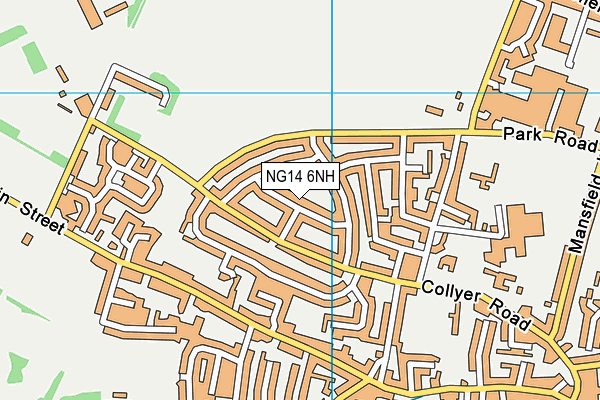 NG14 6NH map - OS VectorMap District (Ordnance Survey) NG14 6NH map - OS VectorMap District (Ordnance Survey)