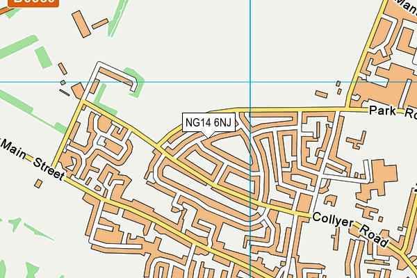 NG14 6NJ map - OS VectorMap District (Ordnance Survey) NG14 6NJ map - OS VectorMap District (Ordnance Survey)