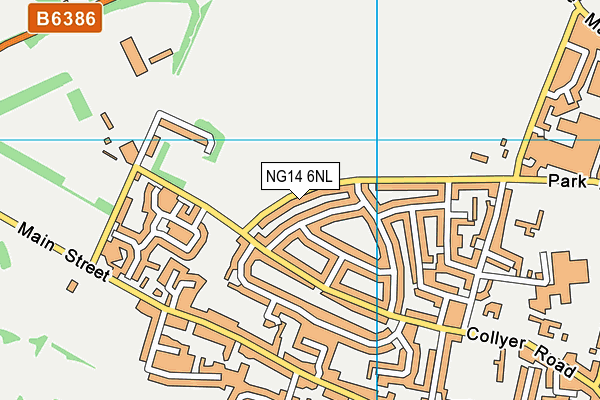 NG14 6NL map - OS VectorMap District (Ordnance Survey) NG14 6NL map - OS VectorMap District (Ordnance Survey)