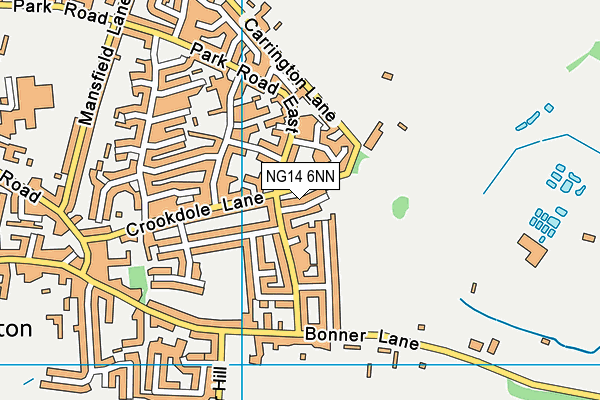 NG14 6NN map - OS VectorMap District (Ordnance Survey) NG14 6NN map - OS VectorMap District (Ordnance Survey)