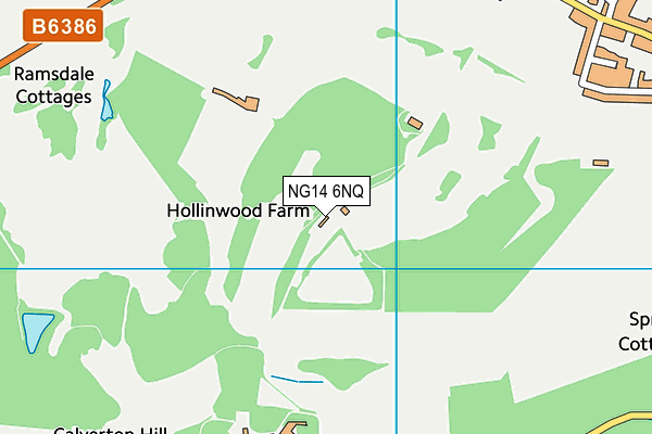 NG14 6NQ map - OS VectorMap District (Ordnance Survey) NG14 6NQ map - OS VectorMap District (Ordnance Survey)