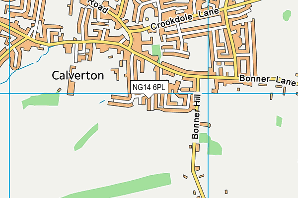 NG14 6PL map - OS VectorMap District (Ordnance Survey) NG14 6PL map - OS VectorMap District (Ordnance Survey)