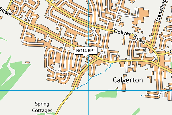 NG14 6PT map - OS VectorMap District (Ordnance Survey) NG14 6PT map - OS VectorMap District (Ordnance Survey)