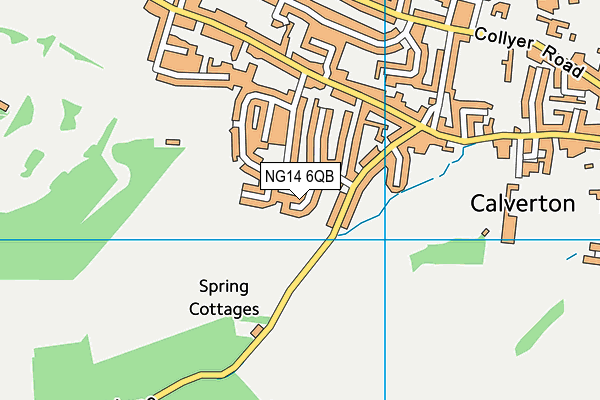 NG14 6QB map - OS VectorMap District (Ordnance Survey) NG14 6QB map - OS VectorMap District (Ordnance Survey)