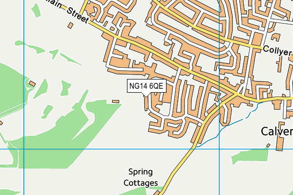 NG14 6QE map - OS VectorMap District (Ordnance Survey) NG14 6QE map - OS VectorMap District (Ordnance Survey)