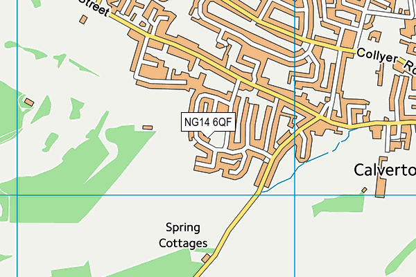 NG14 6QF map - OS VectorMap District (Ordnance Survey) NG14 6QF map - OS VectorMap District (Ordnance Survey)