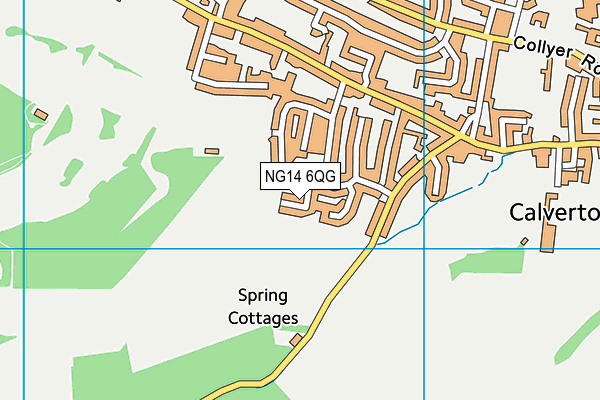 NG14 6QG map - OS VectorMap District (Ordnance Survey) NG14 6QG map - OS VectorMap District (Ordnance Survey)