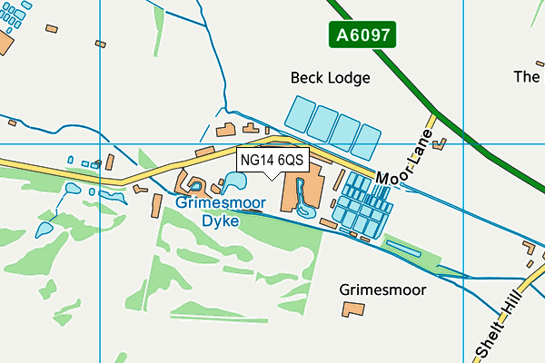 NG14 6QS map - OS VectorMap District (Ordnance Survey) NG14 6QS map - OS VectorMap District (Ordnance Survey)