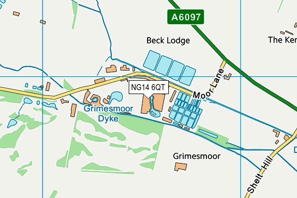 NG14 6QT map - OS VectorMap District (Ordnance Survey) NG14 6QT map - OS VectorMap District (Ordnance Survey)