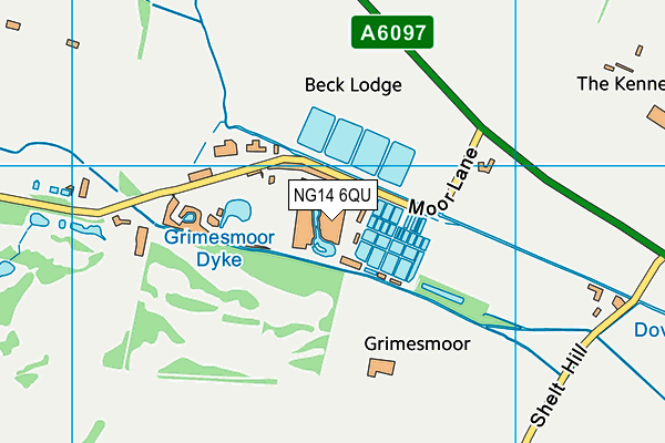 NG14 6QU map - OS VectorMap District (Ordnance Survey) NG14 6QU map - OS VectorMap District (Ordnance Survey)