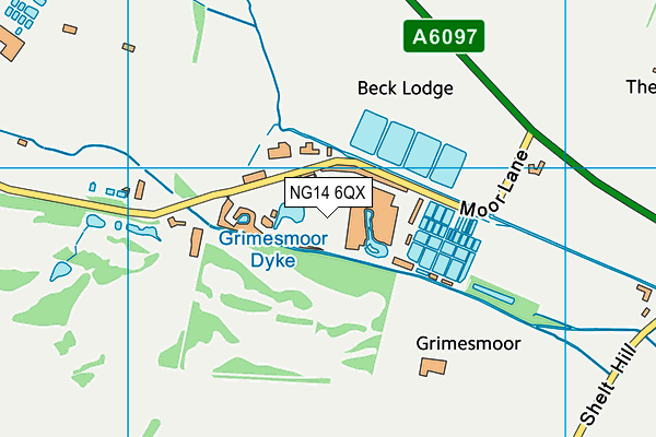 NG14 6QX map - OS VectorMap District (Ordnance Survey) NG14 6QX map - OS VectorMap District (Ordnance Survey)