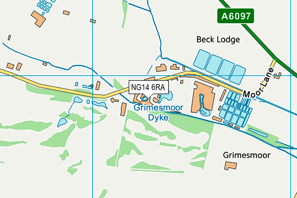 NG14 6RA map - OS VectorMap District (Ordnance Survey) NG14 6RA map - OS VectorMap District (Ordnance Survey)