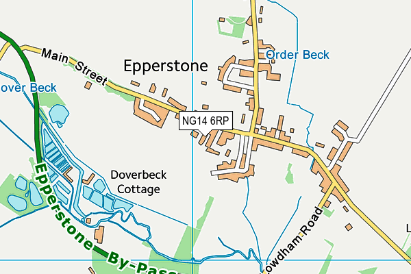 NG14 6RP map - OS VectorMap District (Ordnance Survey) NG14 6RP map - OS VectorMap District (Ordnance Survey)