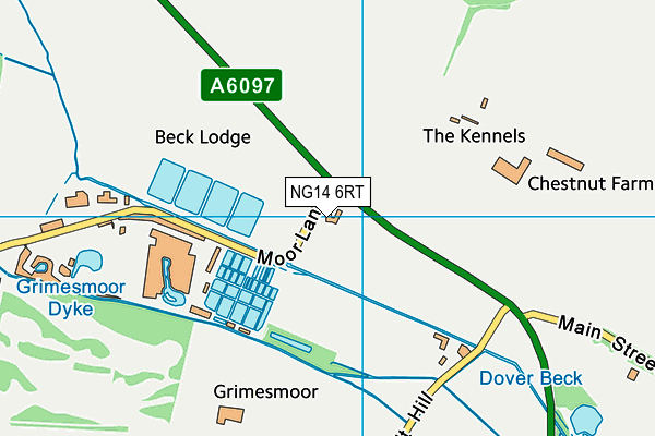 NG14 6RT map - OS VectorMap District (Ordnance Survey) NG14 6RT map - OS VectorMap District (Ordnance Survey)