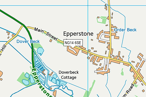 NG14 6SE map - OS VectorMap District (Ordnance Survey) NG14 6SE map - OS VectorMap District (Ordnance Survey)