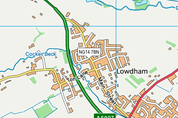 NG14 7BN map - OS VectorMap District (Ordnance Survey) NG14 7BN map - OS VectorMap District (Ordnance Survey)