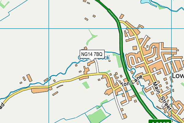 NG14 7BQ map - OS VectorMap District (Ordnance Survey) NG14 7BQ map - OS VectorMap District (Ordnance Survey)
