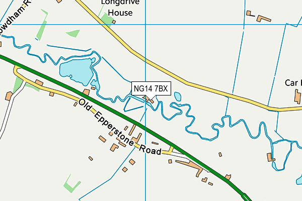 NG14 7BX map - OS VectorMap District (Ordnance Survey) NG14 7BX map - OS VectorMap District (Ordnance Survey)