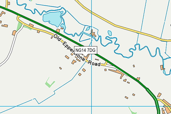 NG14 7DG map - OS VectorMap District (Ordnance Survey) NG14 7DG map - OS VectorMap District (Ordnance Survey)