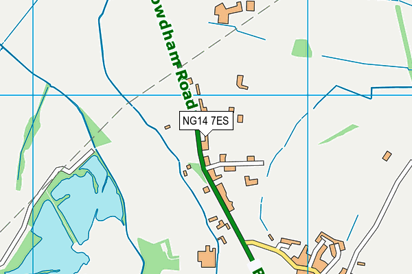 NG14 7ES map - OS VectorMap District (Ordnance Survey) NG14 7ES map - OS VectorMap District (Ordnance Survey)