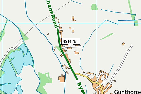 NG14 7ET map - OS VectorMap District (Ordnance Survey) NG14 7ET map - OS VectorMap District (Ordnance Survey)