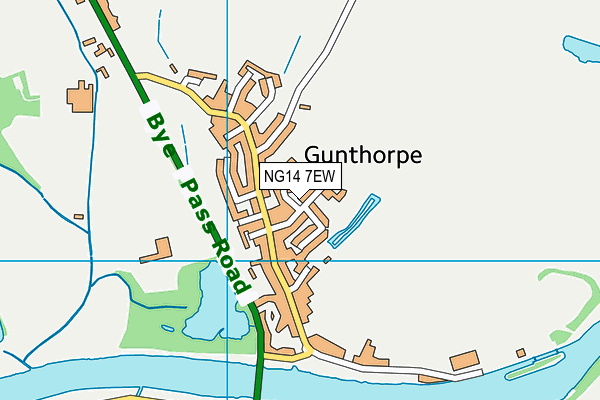 NG14 7EW map - OS VectorMap District (Ordnance Survey) NG14 7EW map - OS VectorMap District (Ordnance Survey)