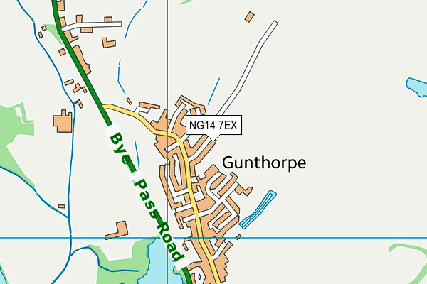 NG14 7EX map - OS VectorMap District (Ordnance Survey) NG14 7EX map - OS VectorMap District (Ordnance Survey)