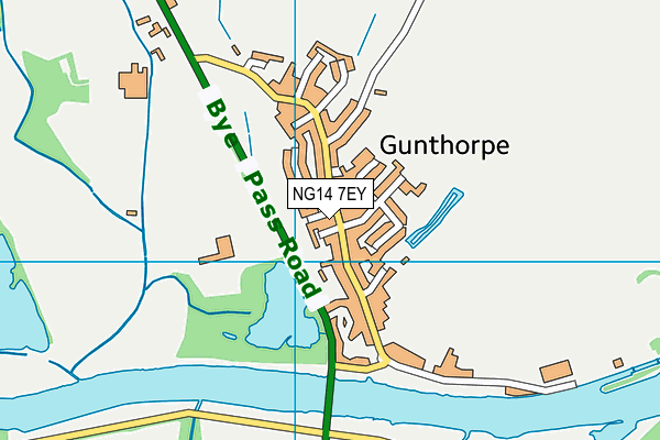NG14 7EY map - OS VectorMap District (Ordnance Survey) NG14 7EY map - OS VectorMap District (Ordnance Survey)