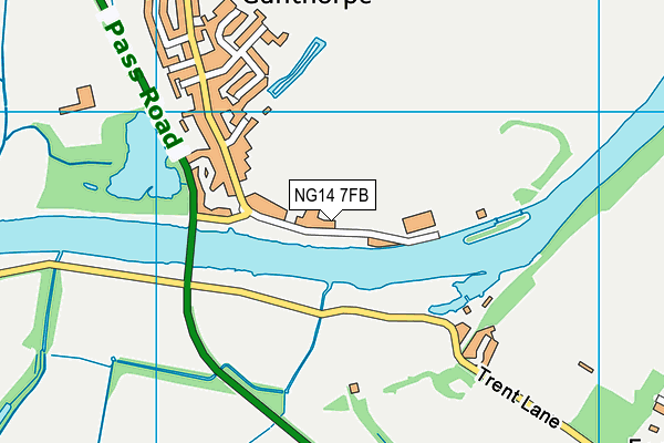 NG14 7FB map - OS VectorMap District (Ordnance Survey) NG14 7FB map - OS VectorMap District (Ordnance Survey)