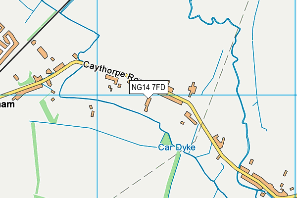 NG14 7FD map - OS VectorMap District (Ordnance Survey) NG14 7FD map - OS VectorMap District (Ordnance Survey)