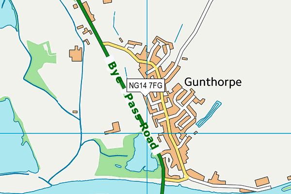 NG14 7FG map - OS VectorMap District (Ordnance Survey) NG14 7FG map - OS VectorMap District (Ordnance Survey)