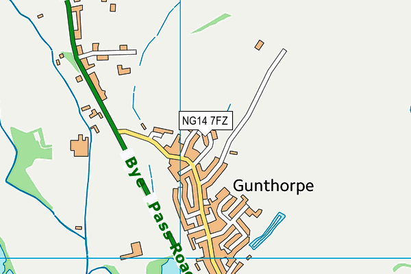 NG14 7FZ map - OS VectorMap District (Ordnance Survey) NG14 7FZ map - OS VectorMap District (Ordnance Survey)