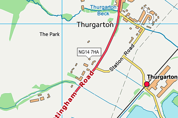 NG14 7HA map - OS VectorMap District (Ordnance Survey) NG14 7HA map - OS VectorMap District (Ordnance Survey)