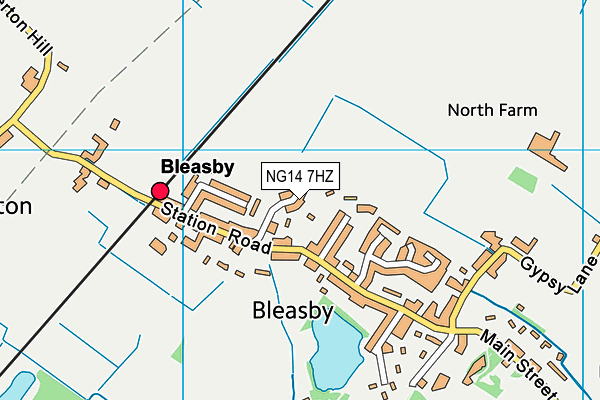 NG14 7HZ map - OS VectorMap District (Ordnance Survey) NG14 7HZ map - OS VectorMap District (Ordnance Survey)