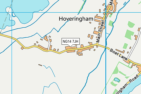 NG14 7JH map - OS VectorMap District (Ordnance Survey) NG14 7JH map - OS VectorMap District (Ordnance Survey)