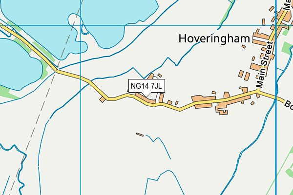 NG14 7JL map - OS VectorMap District (Ordnance Survey) NG14 7JL map - OS VectorMap District (Ordnance Survey)