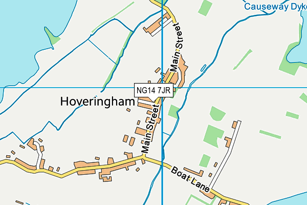 NG14 7JR map - OS VectorMap District (Ordnance Survey) NG14 7JR map - OS VectorMap District (Ordnance Survey)