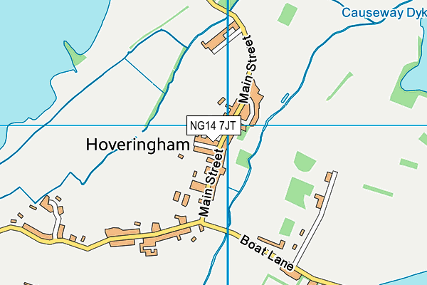 NG14 7JT map - OS VectorMap District (Ordnance Survey) NG14 7JT map - OS VectorMap District (Ordnance Survey)