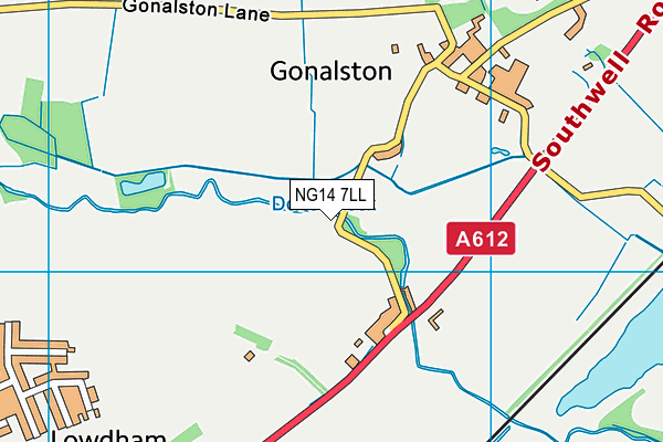 NG14 7LL map - OS VectorMap District (Ordnance Survey) NG14 7LL map - OS VectorMap District (Ordnance Survey)