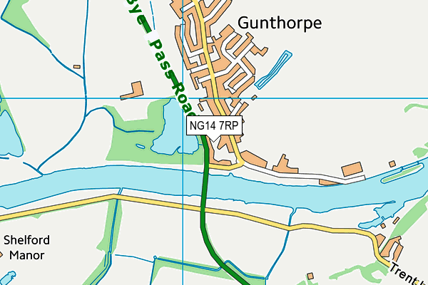 NG14 7RP map - OS VectorMap District (Ordnance Survey) NG14 7RP map - OS VectorMap District (Ordnance Survey)