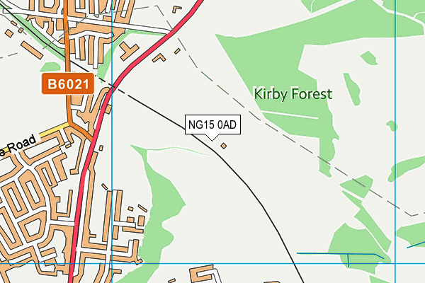 NG15 0AD map - OS VectorMap District (Ordnance Survey) NG15 0AD map - OS VectorMap District (Ordnance Survey)