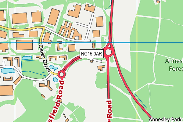 NG15 0AR map - OS VectorMap District (Ordnance Survey) NG15 0AR map - OS VectorMap District (Ordnance Survey)