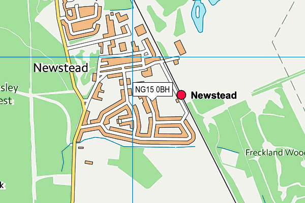 NG15 0BH map - OS VectorMap District (Ordnance Survey) NG15 0BH map - OS VectorMap District (Ordnance Survey)