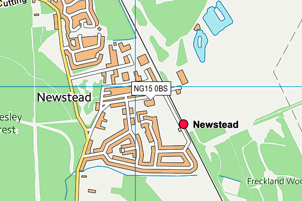 NG15 0BS map - OS VectorMap District (Ordnance Survey) NG15 0BS map - OS VectorMap District (Ordnance Survey)