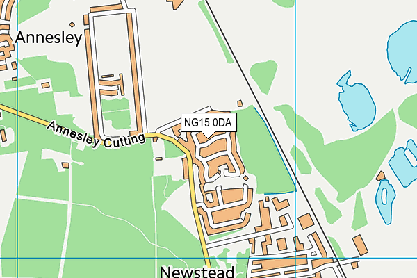 NG15 0DA map - OS VectorMap District (Ordnance Survey) NG15 0DA map - OS VectorMap District (Ordnance Survey)