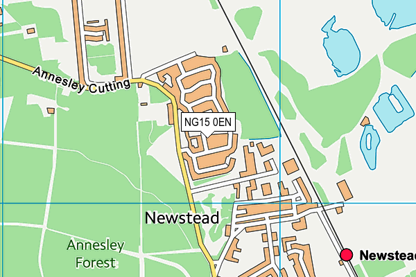 NG15 0EN map - OS VectorMap District (Ordnance Survey) NG15 0EN map - OS VectorMap District (Ordnance Survey)