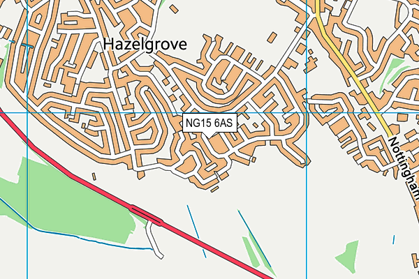 NG15 6AS map - OS VectorMap District (Ordnance Survey) NG15 6AS map - OS VectorMap District (Ordnance Survey)